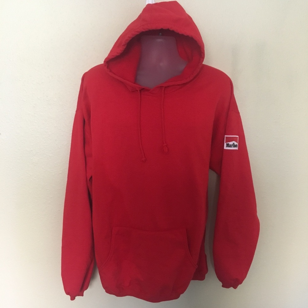 Vintage Marlboro Red Hoodie Mens Size XXL 2X